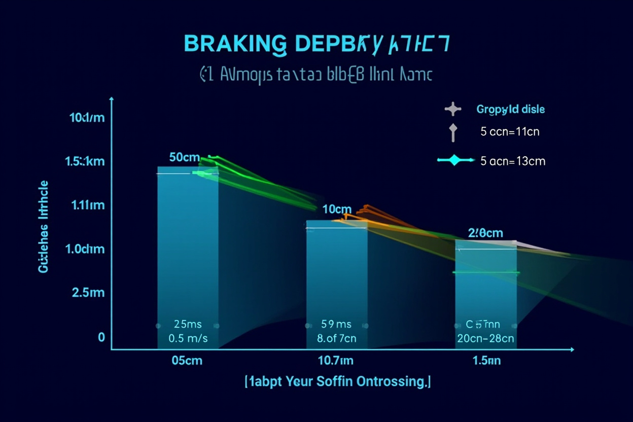 LiDAR blind zone braking distance analysis at different AGV speeds - 5cm vs 10cm vs 20cm blind zone safety margin comparison