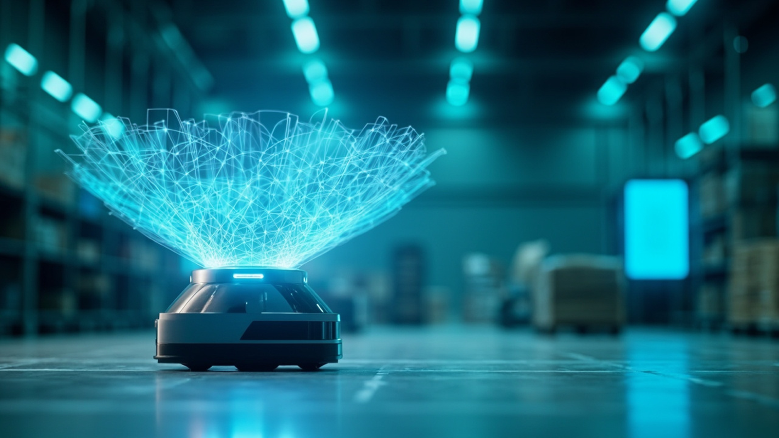AMR fleet upgrading from 2D to 3D LiDAR sensor — warehouse navigation migration diagram