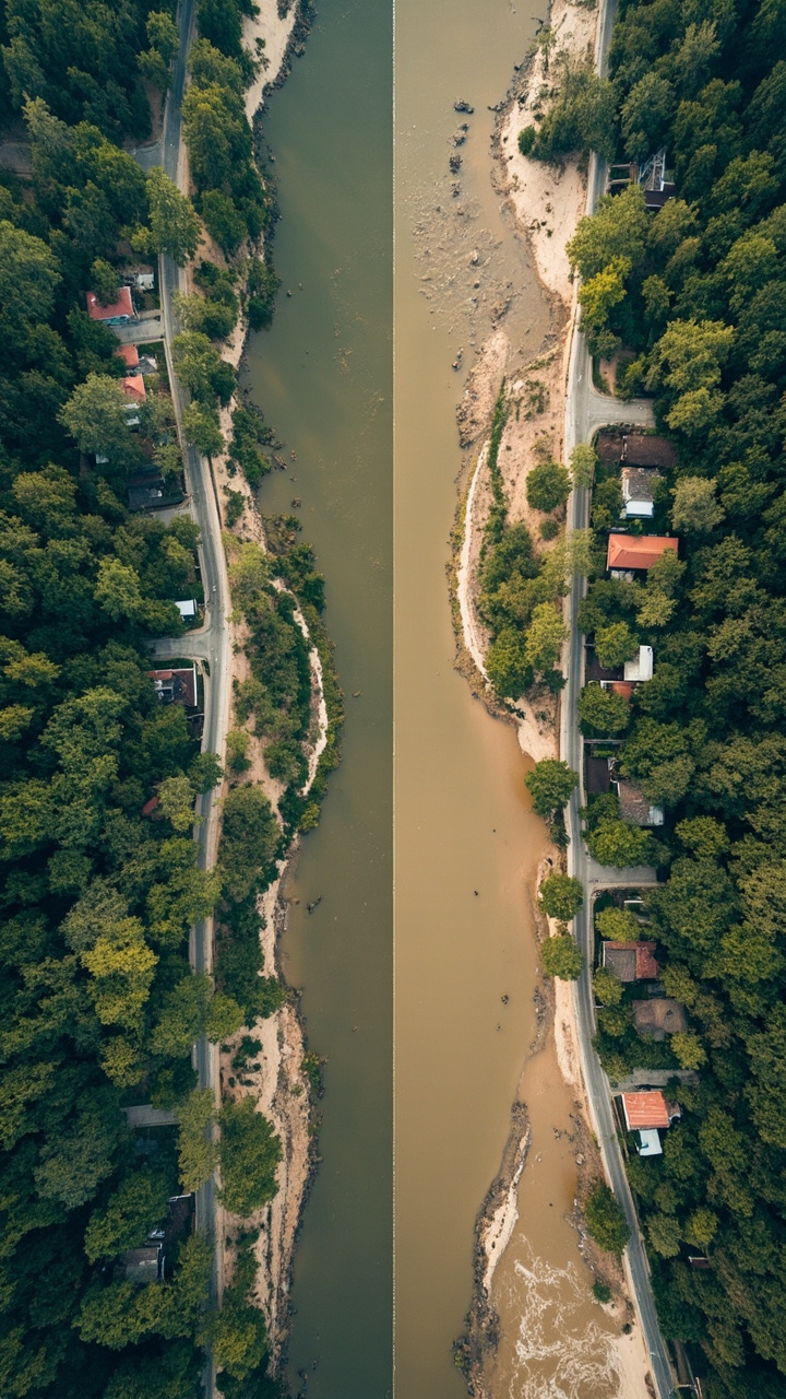 洪水模型对比：含和不含水深 LiDAR 数据的预测精度差异