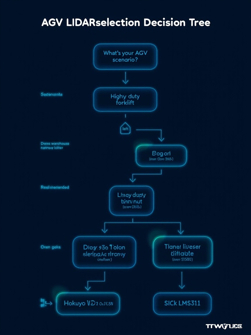 AGV LiDAR selection decision tree based on blind zone requirements - from human-robot coexistence to light-duty transport