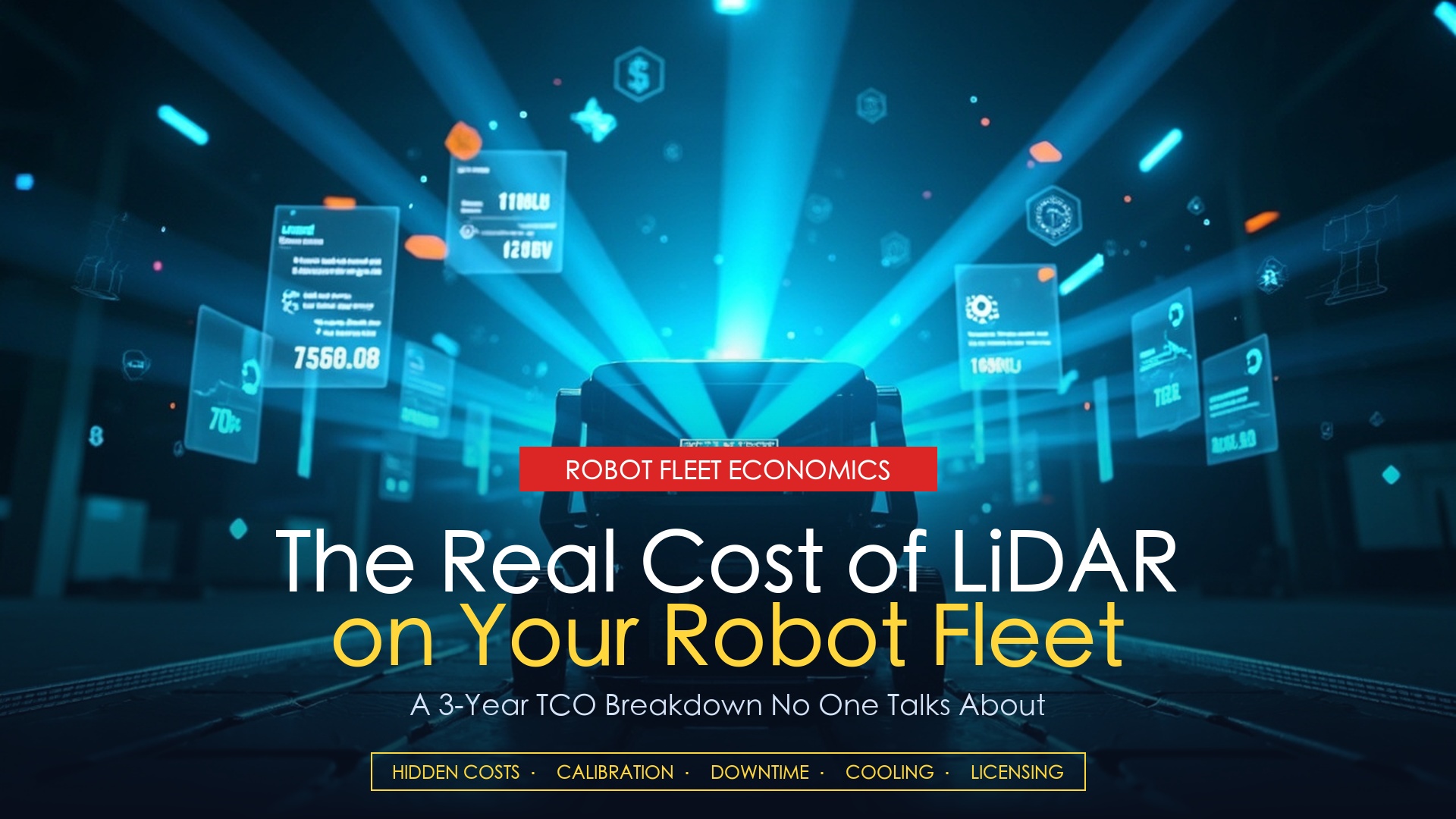 LiDAR TCO comparison: budget vs industrial sensor cost analysis for robot fleets